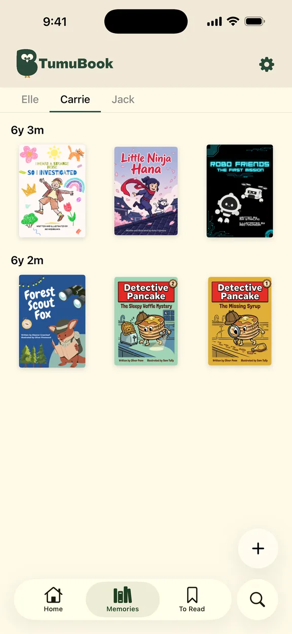 The middle child’s shelf